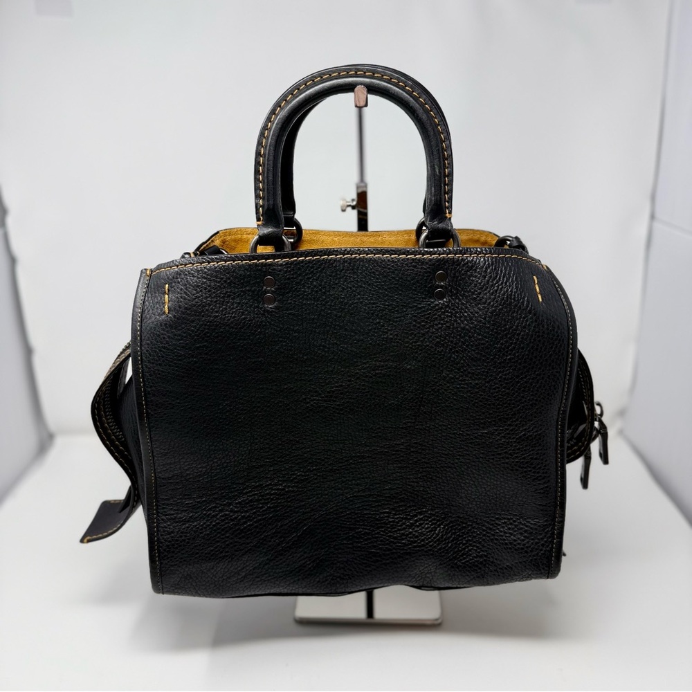 COACH 1941 Rogue 31 Black /Mustard Glovetanned Leather 38124 - Top Handle Only
